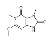 2-methoxy-1,7-dimethyl-7,9-dihydro-1H-purine-6,8-dione Structure