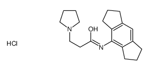 N-(1,2,3,5,6,7-hexahydro-s-indacen-4-yl)-3-pyrrolidin-1-ylpropanamide,hydrochloride Structure