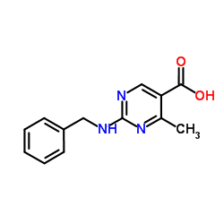 2-(Benzylamino)-4-methylpyrimidine-5-carboxylic acid结构式