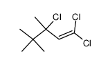 1,1,3-trichloro-3,4,4-trimethyl-pent-1-ene Structure