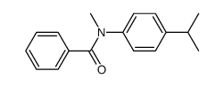 benzoic acid-(4-isopropyl-N-methyl-anilide) Structure