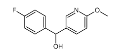 (4-fluorophenyl)[6-(methyloxy)-3-pyridinyl]methanol结构式