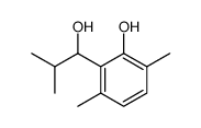 2-(1-hydroxy-2-methylpropyl)-3,6-dimethylphenol结构式