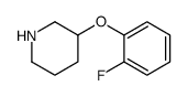 3-(2-氟苯氧基)哌啶结构式