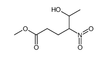 methyl 4-nitro-5-hydroxyhexanoate结构式