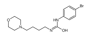 N-(4-Bromophenyl)-N'-[4-(4-morpholinyl)butyl]-urea结构式