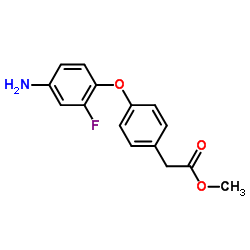 Methyl [4-(4-amino-2-fluorophenoxy)phenyl]acetate Structure