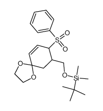 tert-butyldimethyl((8-(phenylsulfonyl)-1,4-dioxaspiro[4.5]dec-9-en-7-yl)methoxy)silane结构式
