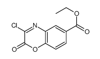 ethyl 3-chloro-2-oxo-1,4-benzoxazine-6-carboxylate结构式