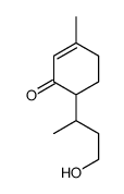 6-(4-hydroxybutan-2-yl)-3-methylcyclohex-2-en-1-one结构式