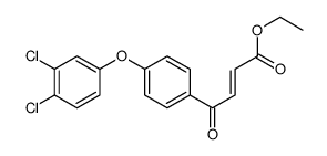 ethyl 4-[4-(3,4-dichlorophenoxy)phenyl]-4-oxobut-2-enoate结构式