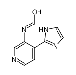 N-[4-(1H-imidazol-2-yl)pyridin-3-yl]formamide结构式