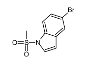 5-bromo-1-methylsulfonylindole结构式