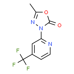 1,3,4-OXADIAZOL-2(3H)-ONE, 5-METHYL-3-[4-(TRIFLUOROMETHYL)-2-PYRIDINYL]-结构式
