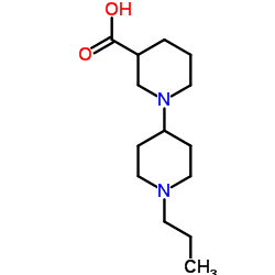 1'-Propyl-1,4'-bipiperidine-3-carboxylic acid结构式