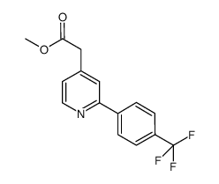 METHYL 2-(2-(4-(TRIFLUOROMETHYL)PHENYL)PYRIDIN-4-YL)ACETATE Structure