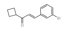 3-(3-Bromophenyl)-1-cyclobutyl-prop-2-en-1-one结构式