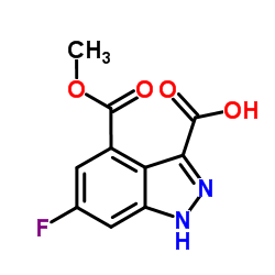 6-FLUORO-4-METHOXYCARBONYL-3-(1H)INDAZOLE CARBOXYLIC ACID picture