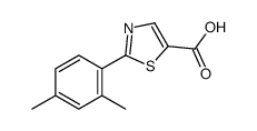 2-(2,4-dimethylphenyl)-1,3-thiazole-5-carboxylic acid结构式