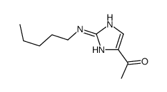 1-[2-(pentylamino)-1H-imidazol-5-yl]ethanone结构式