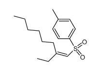 1-tolylsulfonyl 2-ethyl 1-octene结构式