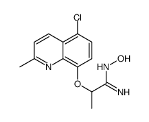 2-(5-chloro-2-methylquinolin-8-yl)oxy-N'-hydroxypropanimidamide Structure