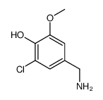 3-CHLORO-4-HYDROXY-5-METHOXYBENZYLAMINE structure