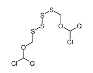 dichloro-[(dichloromethoxymethyltetrasulfanyl)methoxy]methane Structure