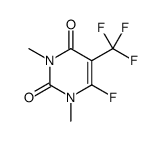 6-fluoro-1,3-dimethyl-5-(trifluoromethyl)pyrimidine-2,4-dione结构式