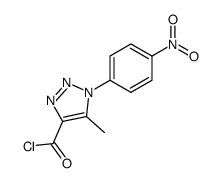 5-methyl-1-(4-nitrophenyl)triazole-4-carbonyl chloride结构式