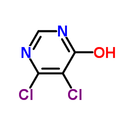 5,6-Dichloropyrimidin-4-ol Structure