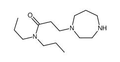 3-(1,4-diazepan-1-yl)-N,N-dipropylpropanamide结构式