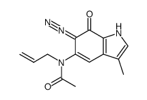 6-diazo-3-methyl-5--6,7-dihydroindol-7-one结构式