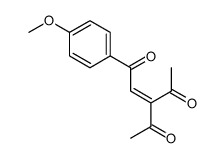 3-acetyl-1-(4-methoxyphenyl)pent-2-ene-1,4-dione Structure
