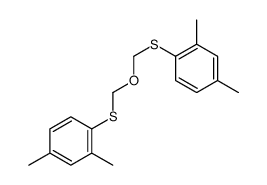 1-[(2,4-dimethylphenyl)sulfanylmethoxymethylsulfanyl]-2,4-dimethylbenzene结构式