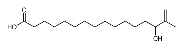 15-Hexadecenoic acid, 14-hydroxy-15-methyl- Structure