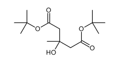 ditert-butyl 3-hydroxy-3-methylpentanedioate Structure