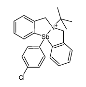 N-t-butyl-12-(4-chlorophenyl)-5,6,7,12-tetrahydrodibenz[c,f][1,5]azastibocine Structure