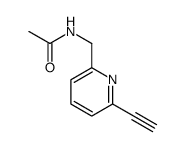 Acetamide, N-[(6-ethynyl-2-pyridinyl)methyl] Structure