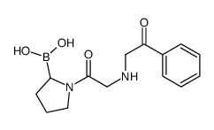 [1-[2-(phenacylamino)acetyl]pyrrolidin-2-yl]boronic acid Structure