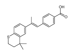 4-[(E)-2-(4,4-dimethyl-2,3-dihydrothiochromen-6-yl)prop-1-enyl]benzoic acid结构式