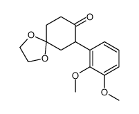 7-(2,3-dimethoxyphenyl)-1,4-dioxaspiro[4.5]decan-8-one结构式