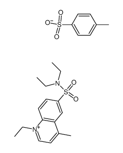1-Ethyl-6-diethylsulfamidolepidinium Tosylate结构式