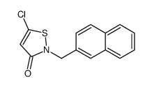5-chloro-2-(naphthalen-2-ylmethyl)-1,2-thiazol-3-one结构式