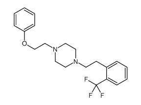 1-(2-phenoxyethyl)-4-[2-[2-(trifluoromethyl)phenyl]ethyl]piperazine Structure