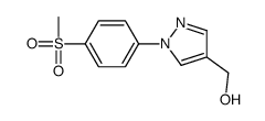 [1-(4-methylsulfonylphenyl)pyrazol-4-yl]methanol结构式