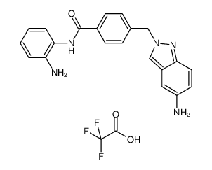 4-((5-amino-2H-indazol-2-yl)methyl)-N-(2-aminophenyl)benzamide trifluoroacetate结构式