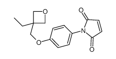 1-[4-[(3-ethyloxetan-3-yl)methoxy]phenyl]pyrrole-2,5-dione结构式