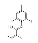 N-(2-iodo-4,6-dimethylphenyl)-2-methylbut-2-enamide Structure