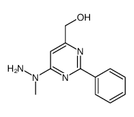 [6-[amino(methyl)amino]-2-phenylpyrimidin-4-yl]methanol Structure